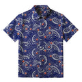 Japanese Retro Button-up Shirt for Vacation