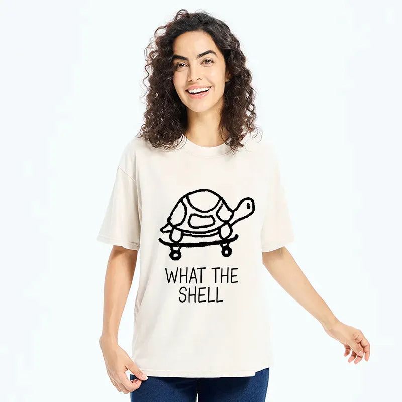 Kyoto-Lion Funny Turtle Washed T-Shirt