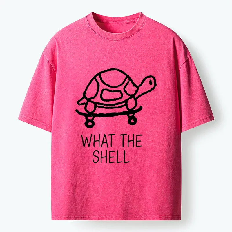 Kyoto-Lion Funny Turtle Washed T-Shirt