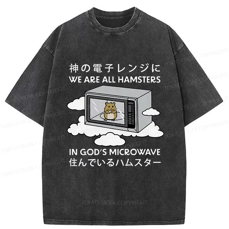 Kyoto-Lion Poor Hamster Washed T-Shirt