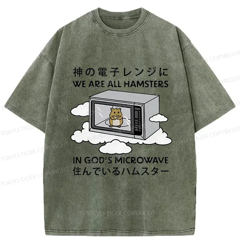 Kyoto-Lion Poor Hamster Washed T-Shirt