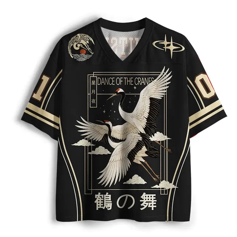 Unisex Mesh Jersey with Lion Dance
