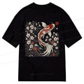 Vintage Sakura Koi T-Shirt for Daily Wear