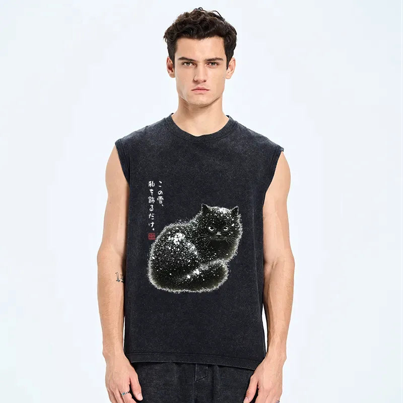 Snow Washed Unisex Tank Top for Daily Wear