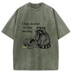 japanese vintage raccoon t-shirt