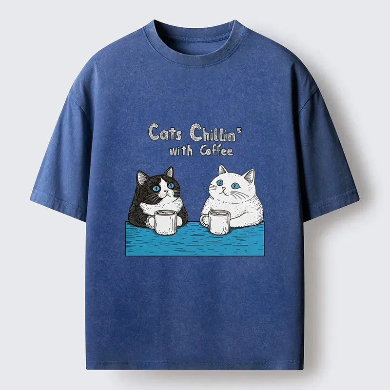 Kyoto-Lion Leisure Time Washed T-Shirt