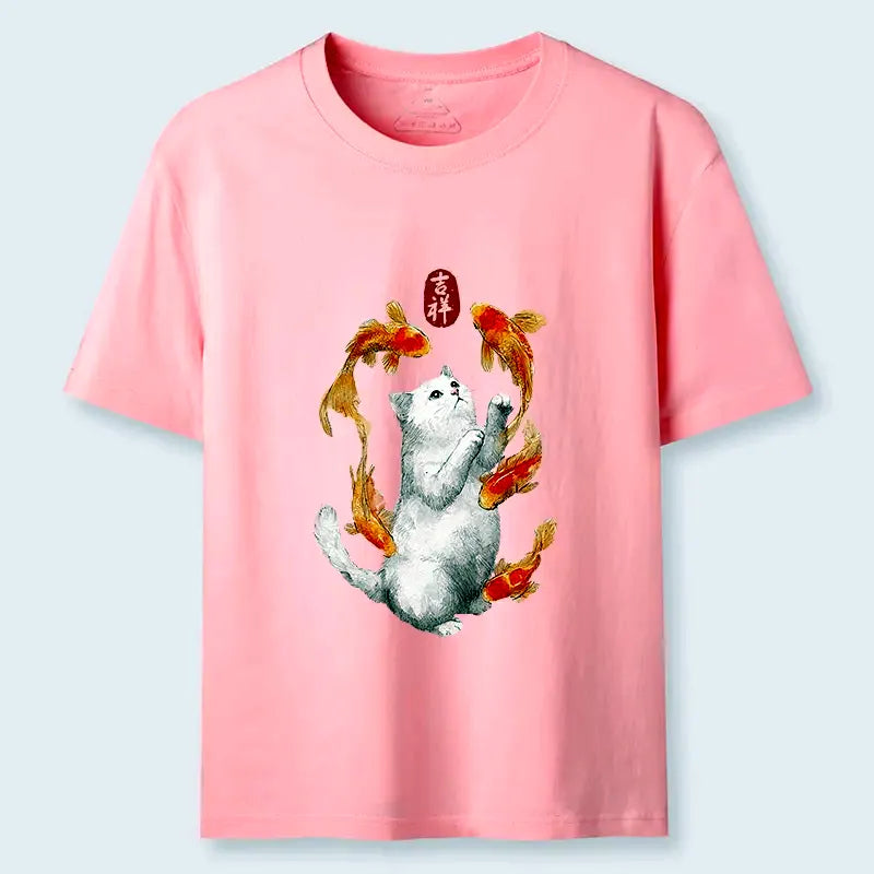 Zen Dancing Fish T-Shirt for Vacation