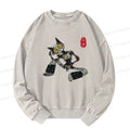 Japanese Robot Cat Sweatshirt for Streetwear