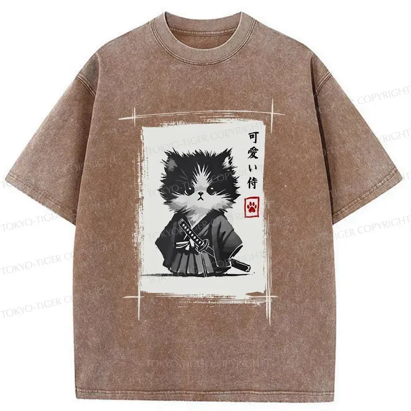 Washed Japanese T-Shirt for Summer