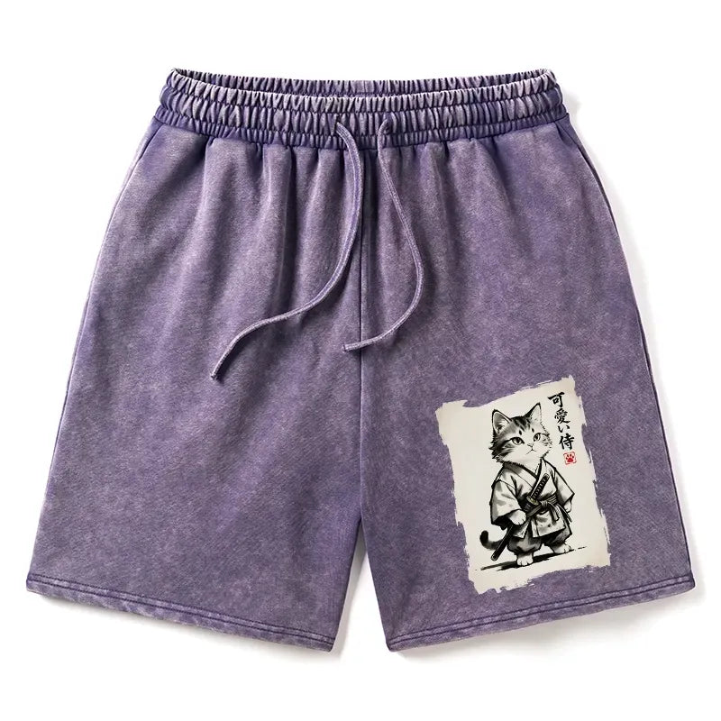 Unisex Washed Shorts for Daily Wear