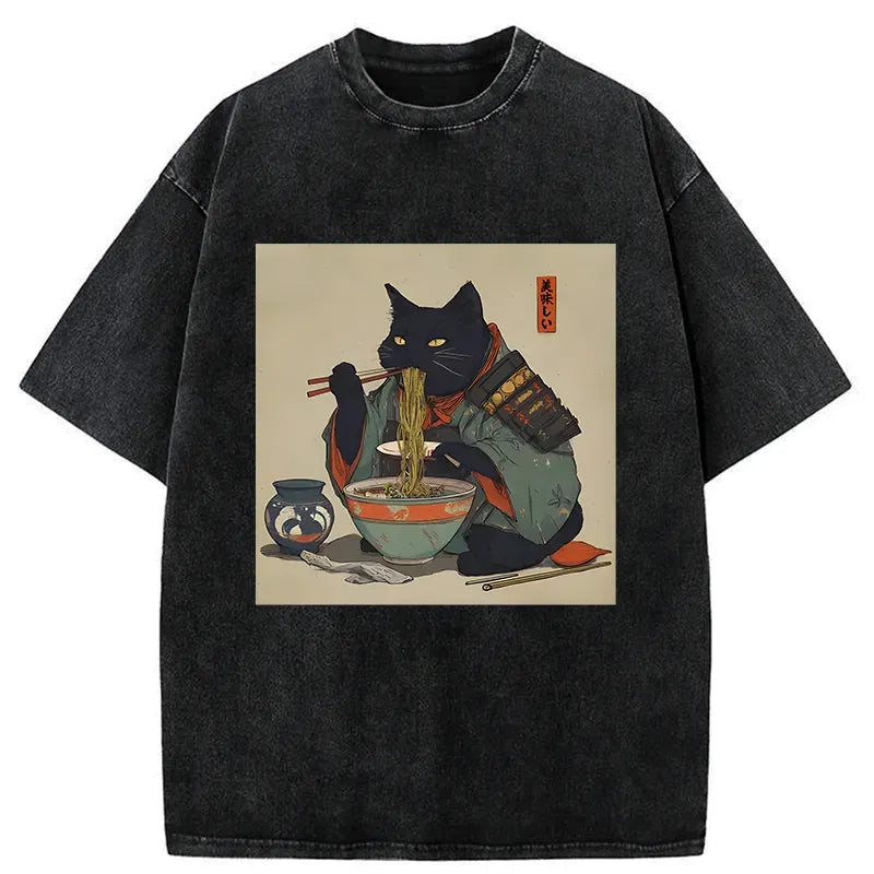 Best Seller Japanese Cat Warrior T-Shirt