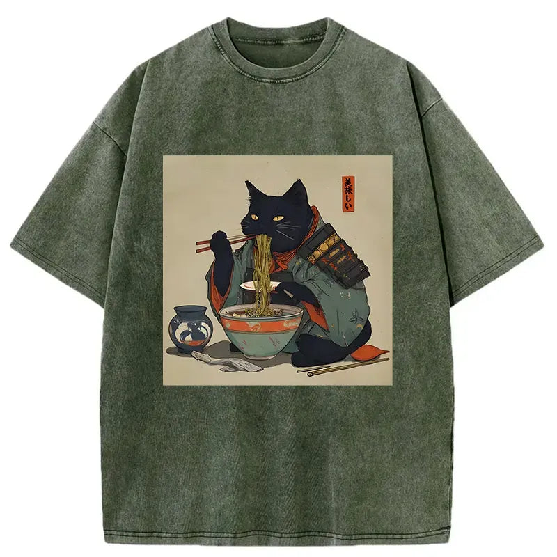 Best Seller Japanese Cat Warrior T-Shirt