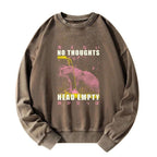 Vintage Japanese Lion Print Sweatshirt