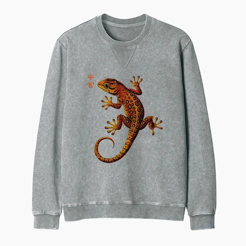 Retro Gecko Sweatshirt for Gift Idea