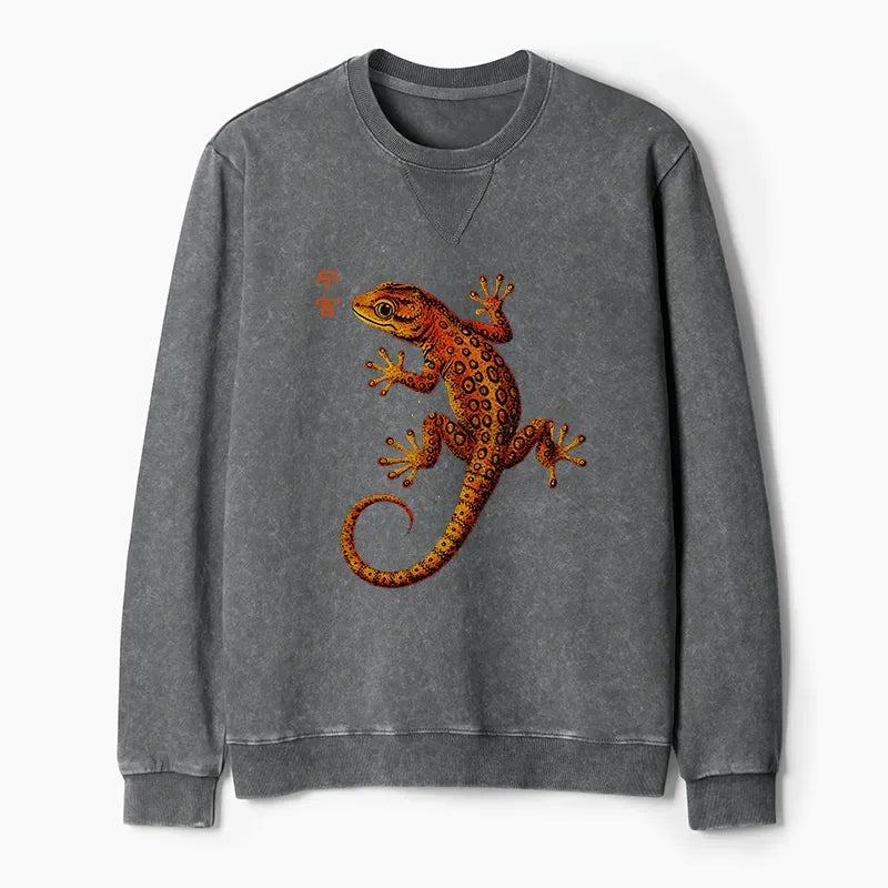 Retro Gecko Sweatshirt for Gift Idea