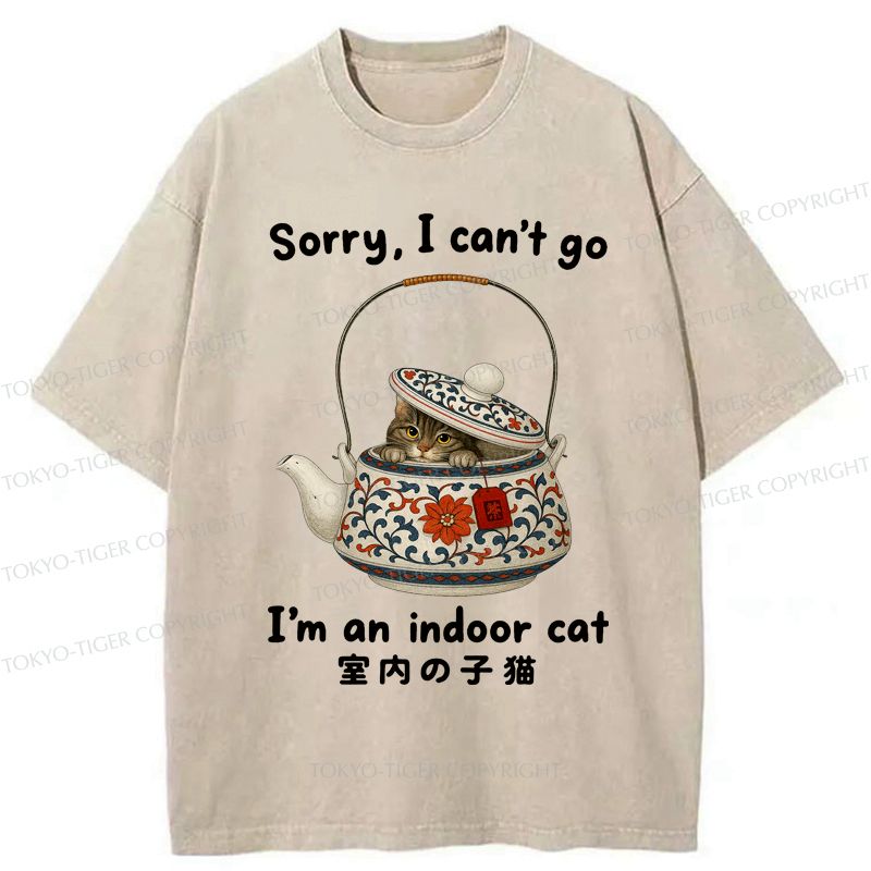 Washed cat t-shirt limited edition