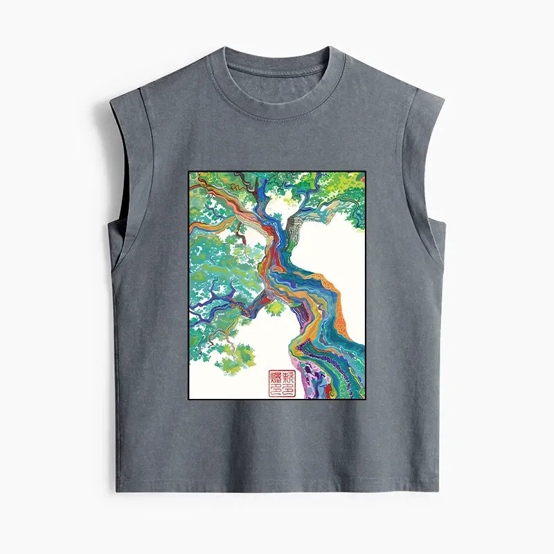 Colorful Magic Tree Tank Top Trendy