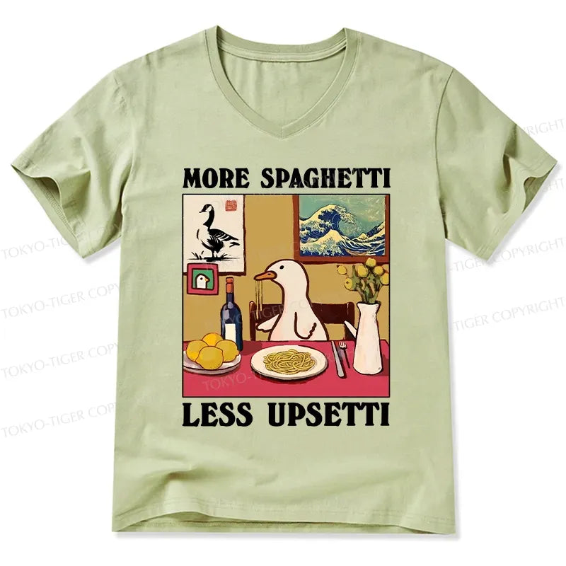 funny goose v-neck t-shirt for daily wear