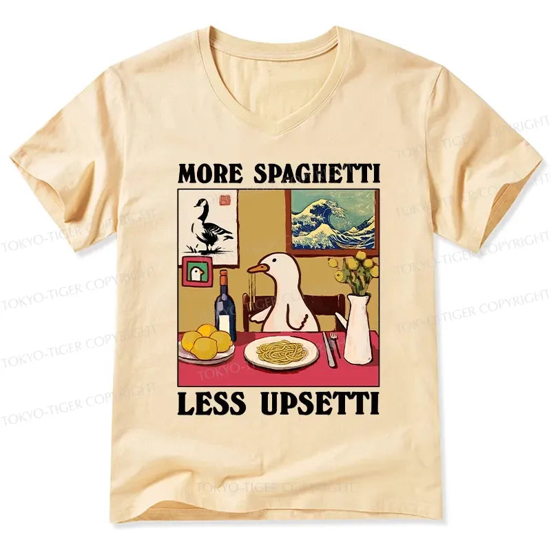 funny goose v-neck t-shirt for daily wear