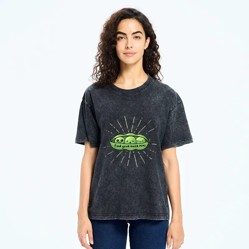 Japanese Washed T-Shirt for Daily Wear