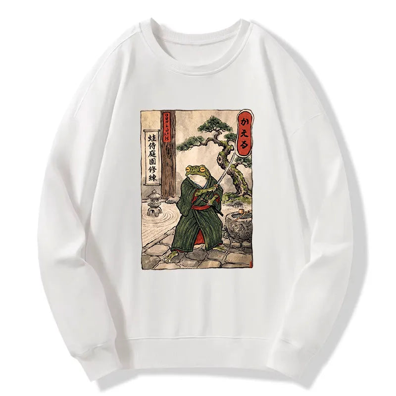 Kyoto-Lion Samurai Frog Training Classic Sweatshirt