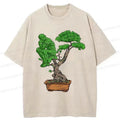 Kyoto-Lion Contemplative Plants Washed T-Shirt