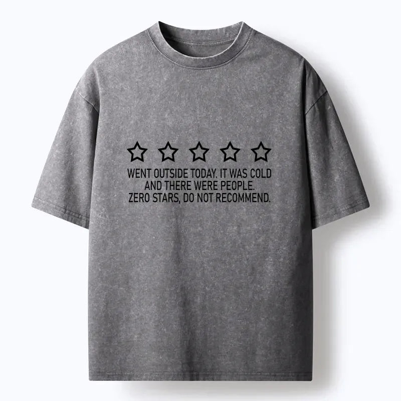 Kyoto-Lion Not Recommended To Go Out Washed T-Shirt