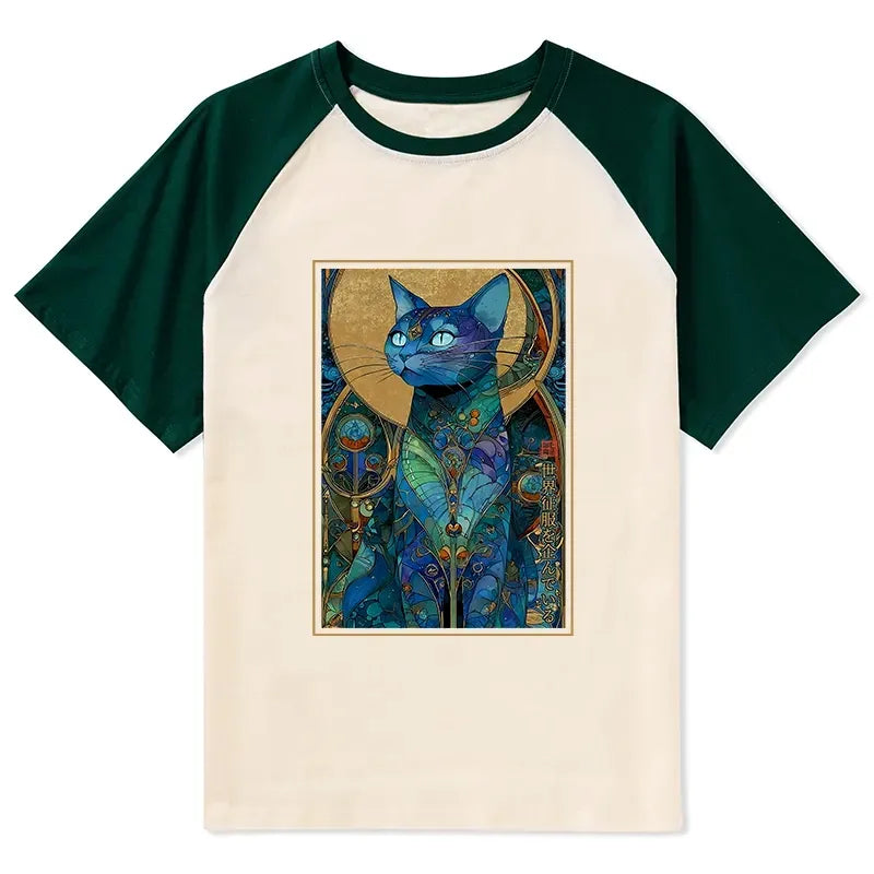 Kyoto-Lion The Cat¡¯s Plan To Rule Them All Raglan T-shirt
