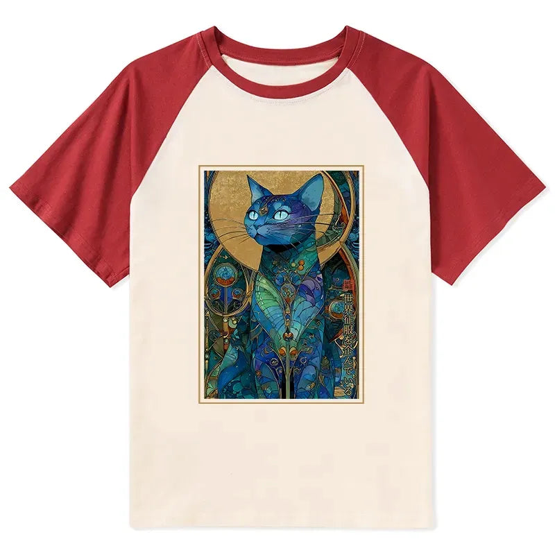 Kyoto-Lion The Cat¡¯s Plan To Rule Them All Raglan T-shirt