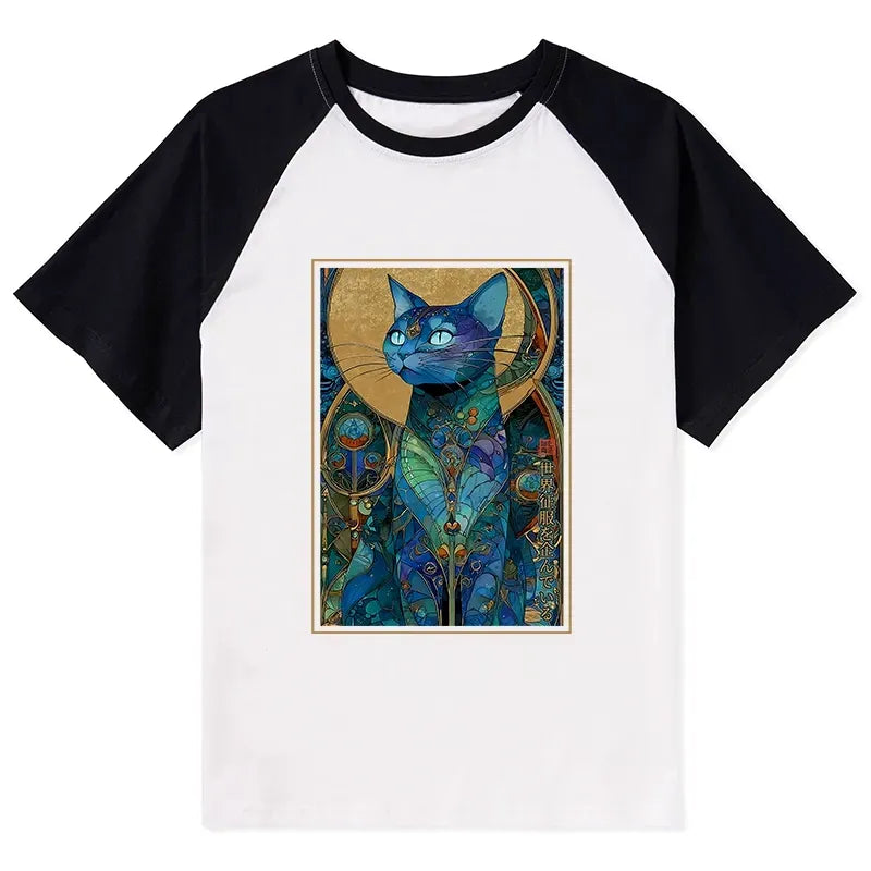 Japanese Cat Raglan Trendy Gift Idea