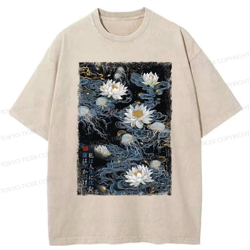 Traditional Unisex Washed Cotton T-Shirt Trendy