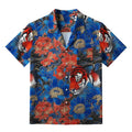 Kyoto-Lion Tiger Among Flowers Aloha Hawaiian Shirt
