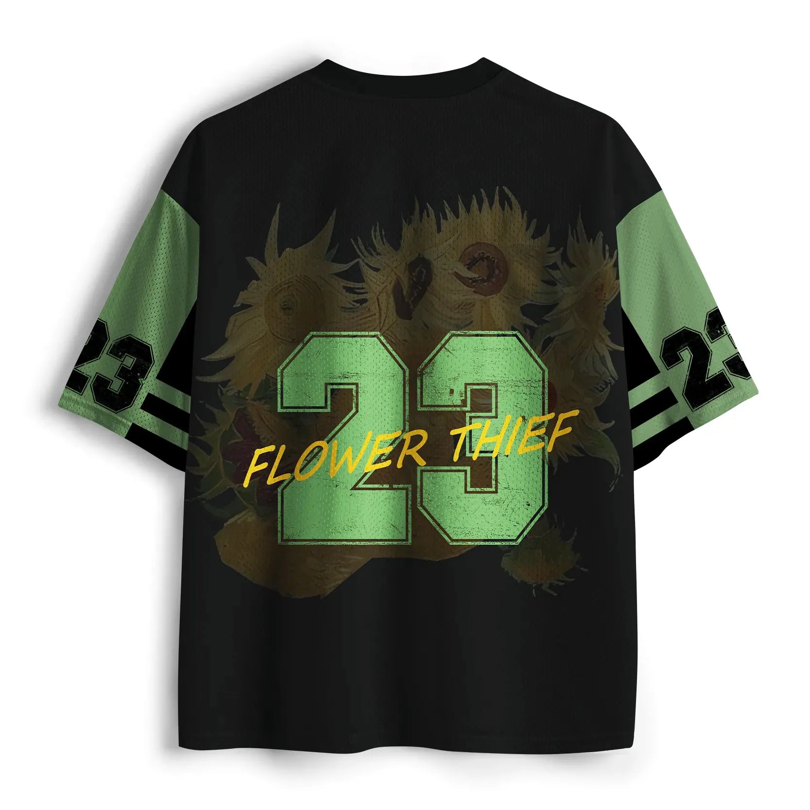 Japanese Lion Print Mesh Jersey