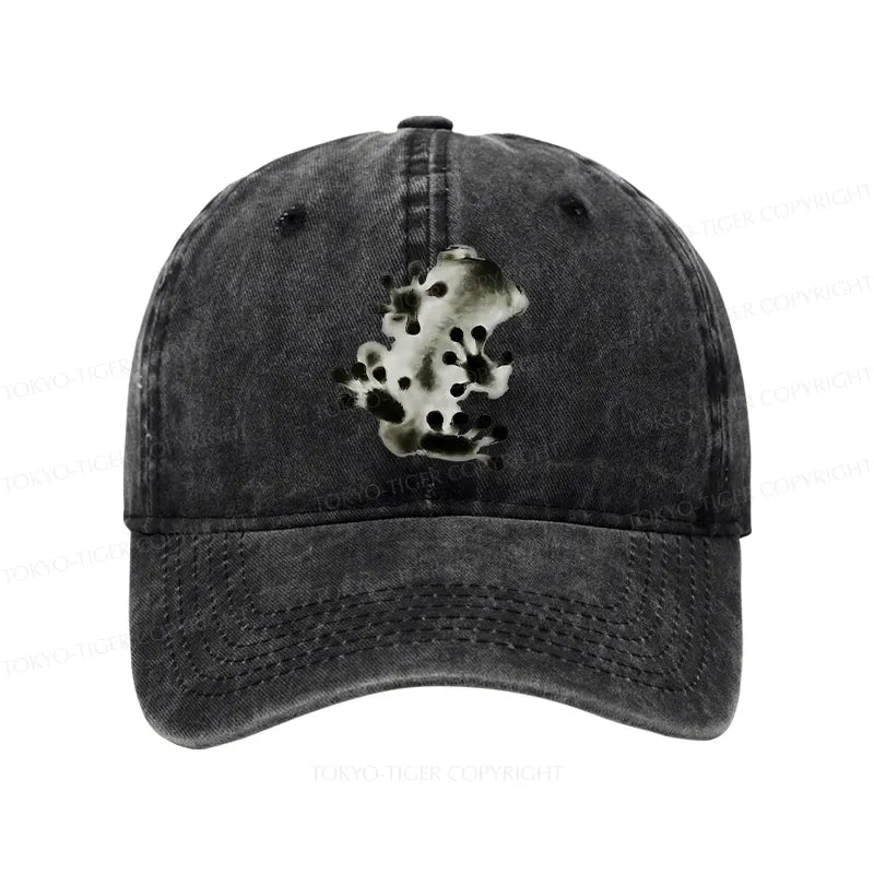 Kyoto-Lion Ink Painting Frog Washed Cap
