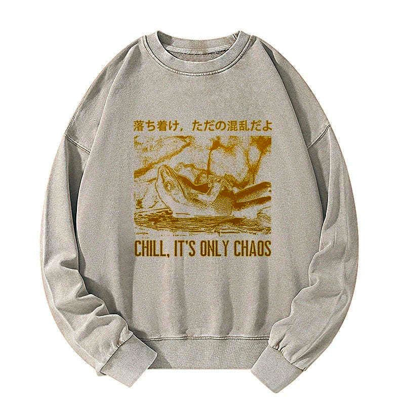 cool frog japanese sweatshirt for streetwear