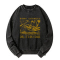 Kyoto-Lion Cool Frog Japanese Washed Sweatshirt