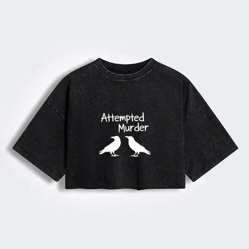 washed crop top with free shipping