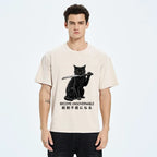 Vintage Japanese Cat T-Shirt Trendy