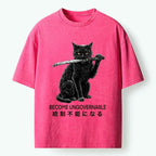 Vintage Japanese Cat T-Shirt Trendy