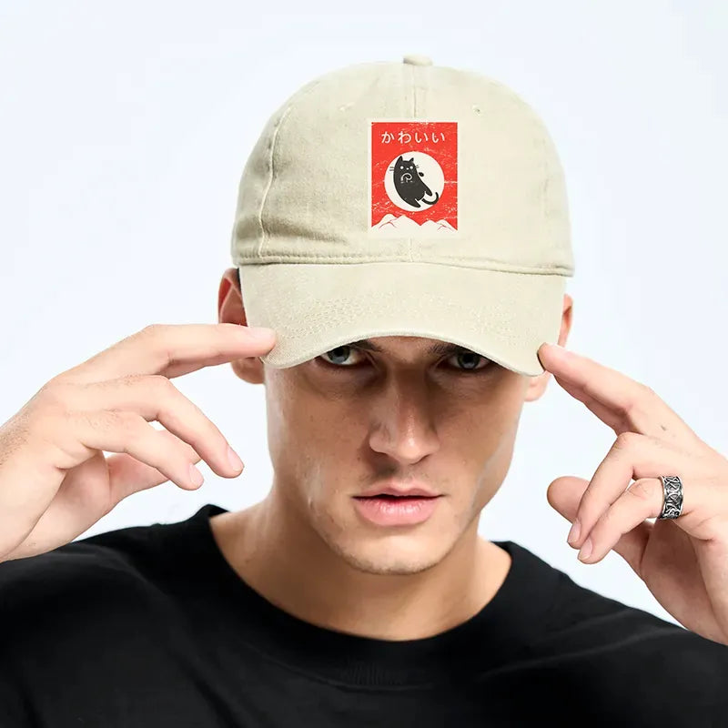 vintage japanese cap for daily wear