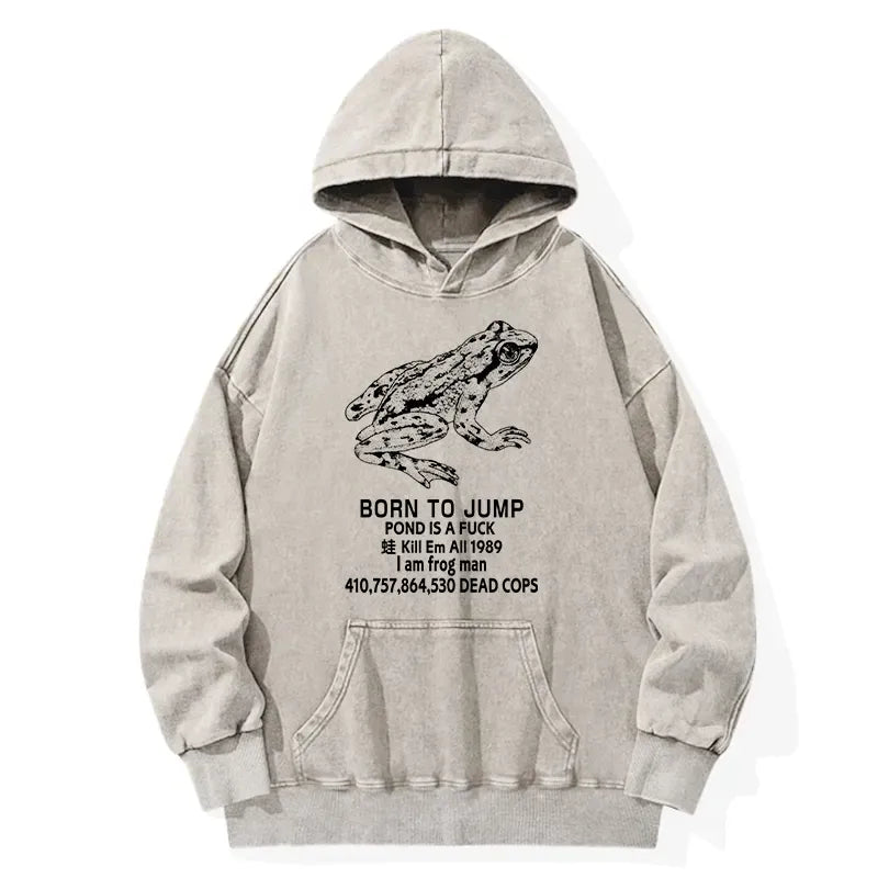 Kyoto-Lion Born To Jump Washed Hoodie