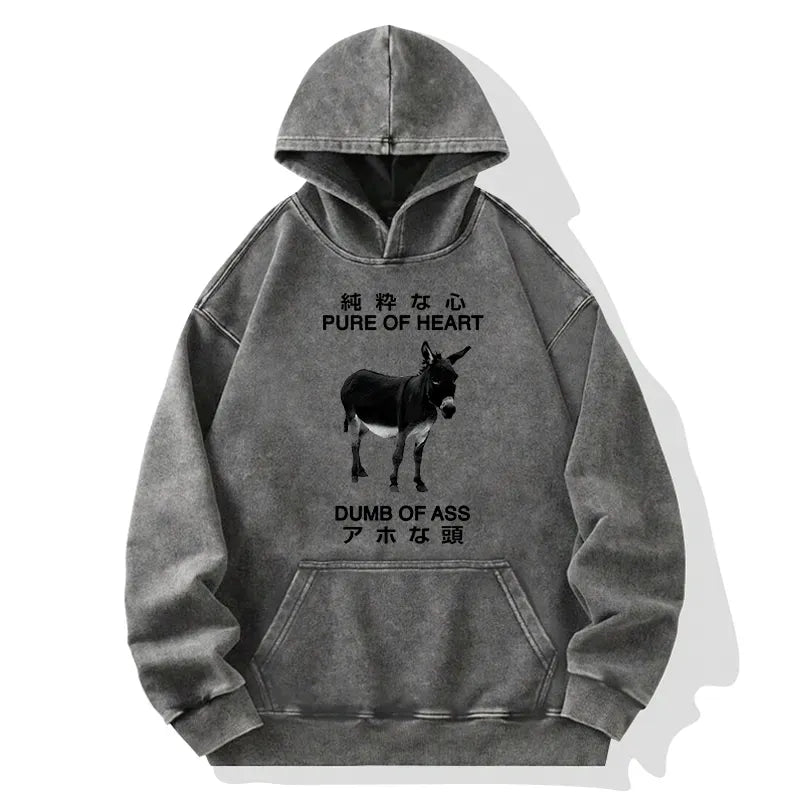 Japanese vintage washed hoodie for daily wear
