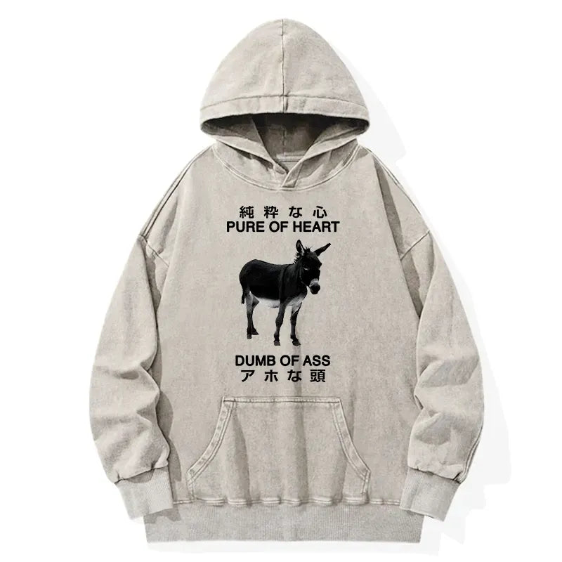 Japanese vintage washed hoodie for daily wear