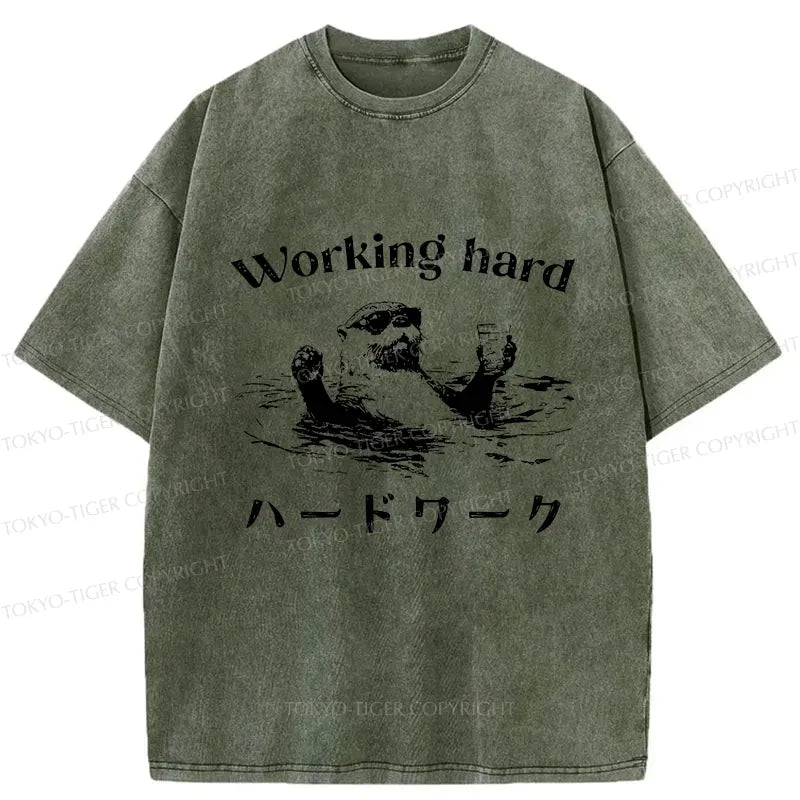 Kyoto-Lion Unisex Cotton Otter T-Shirt