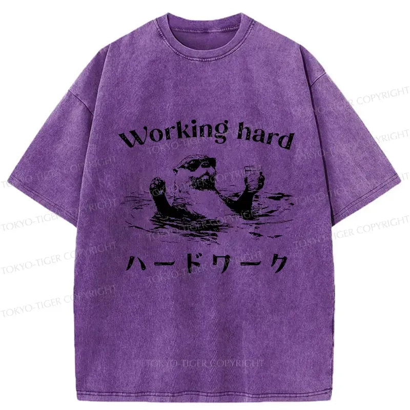 Kyoto-Lion Unisex Cotton Otter T-Shirt