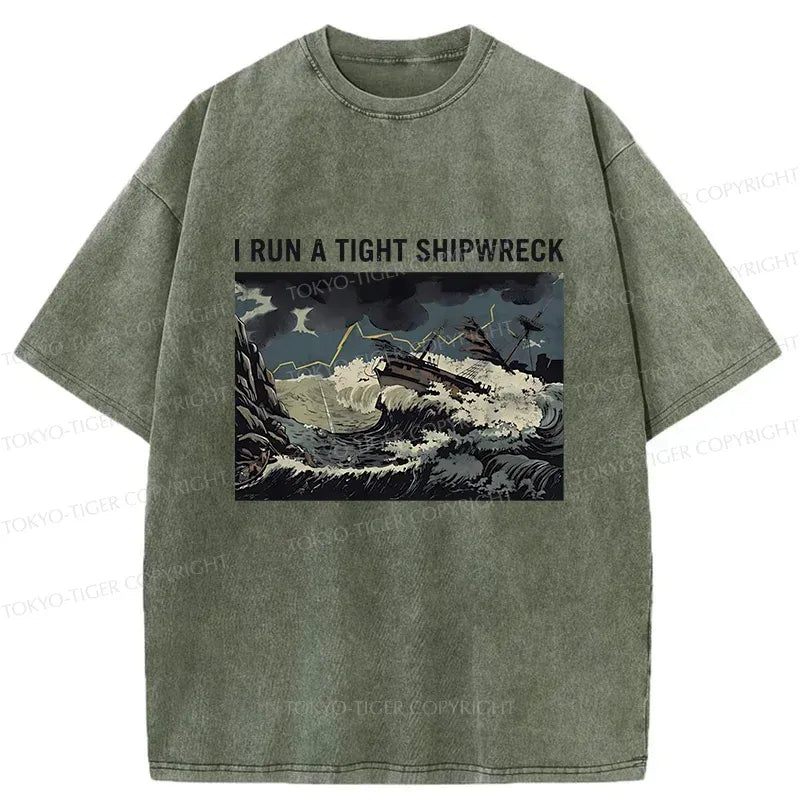 Japanese Vintage Washed T-Shirt for Streetwear