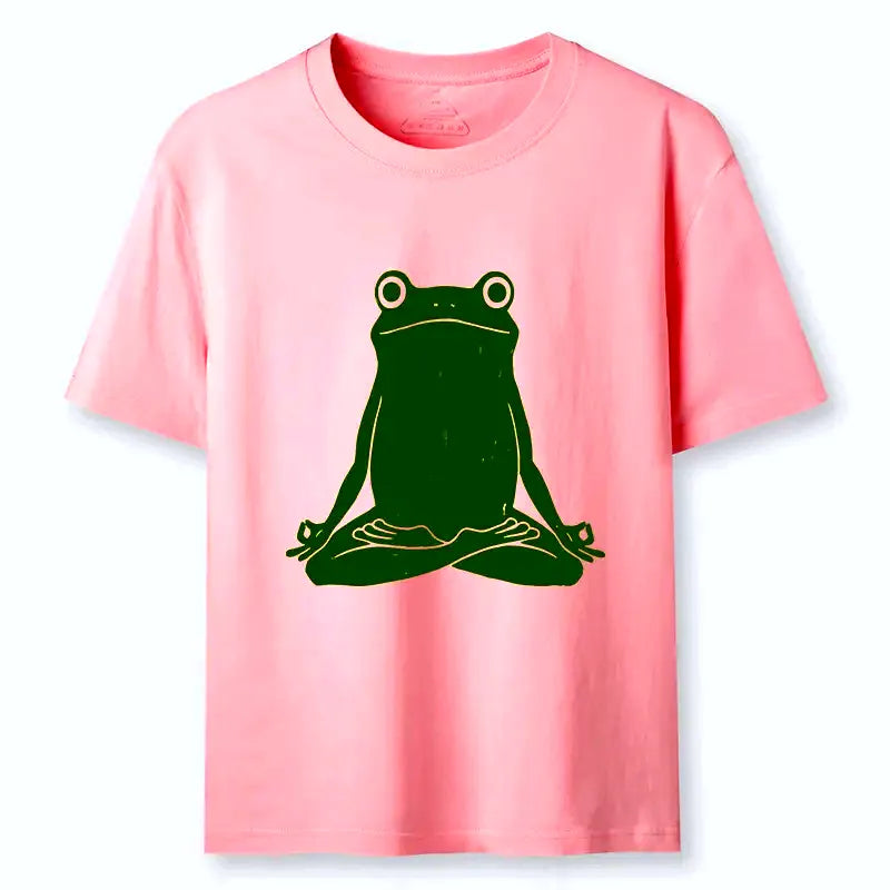 Kyoto-Lion Yoga Frog Funny Classic T-Shirt