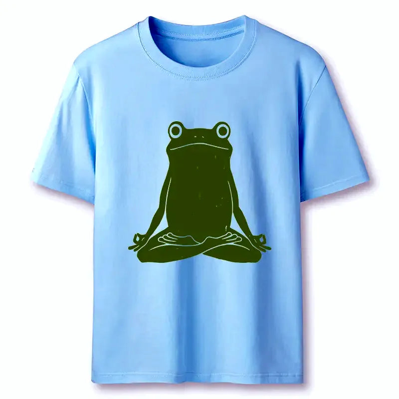 Kyoto-Lion Yoga Frog Funny Classic T-Shirt