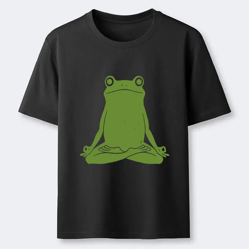 Kyoto-Lion Yoga Frog Funny Classic T-Shirt