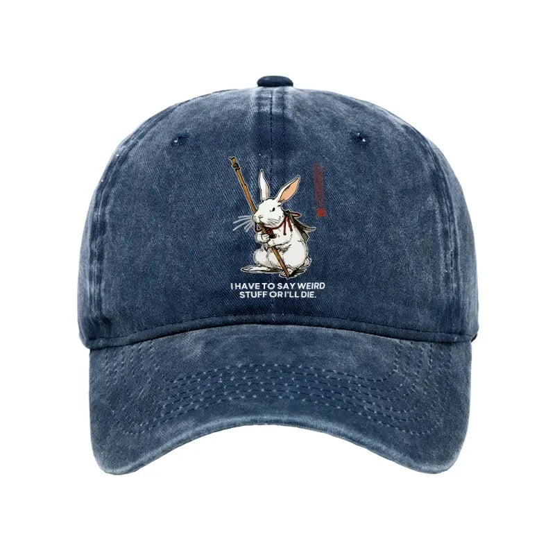 japanese washed rabbit cap for daily wear
